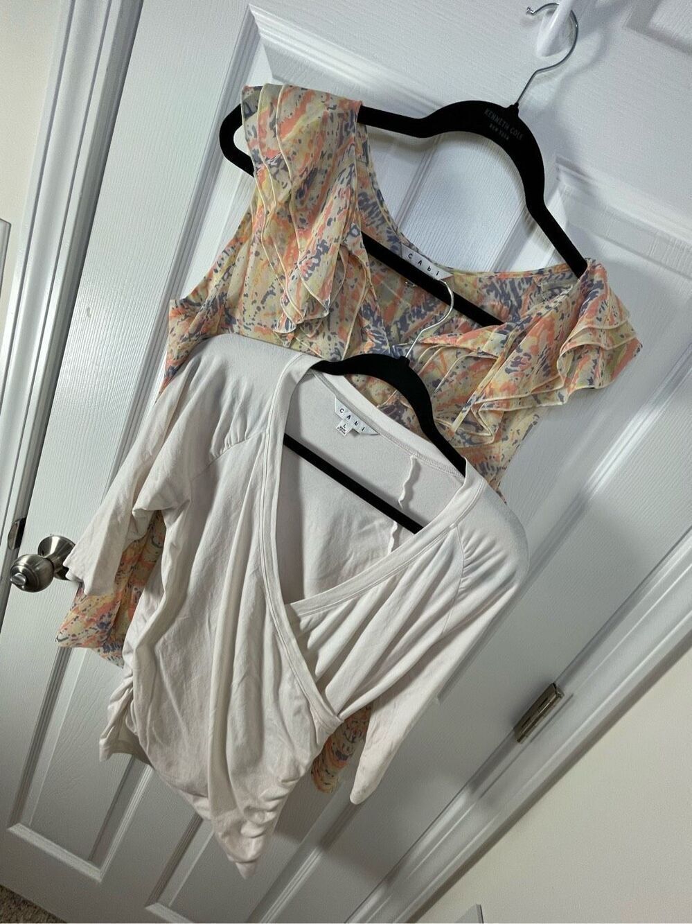 Cabi large bundle lot sleeveless blouse and wrap blouse